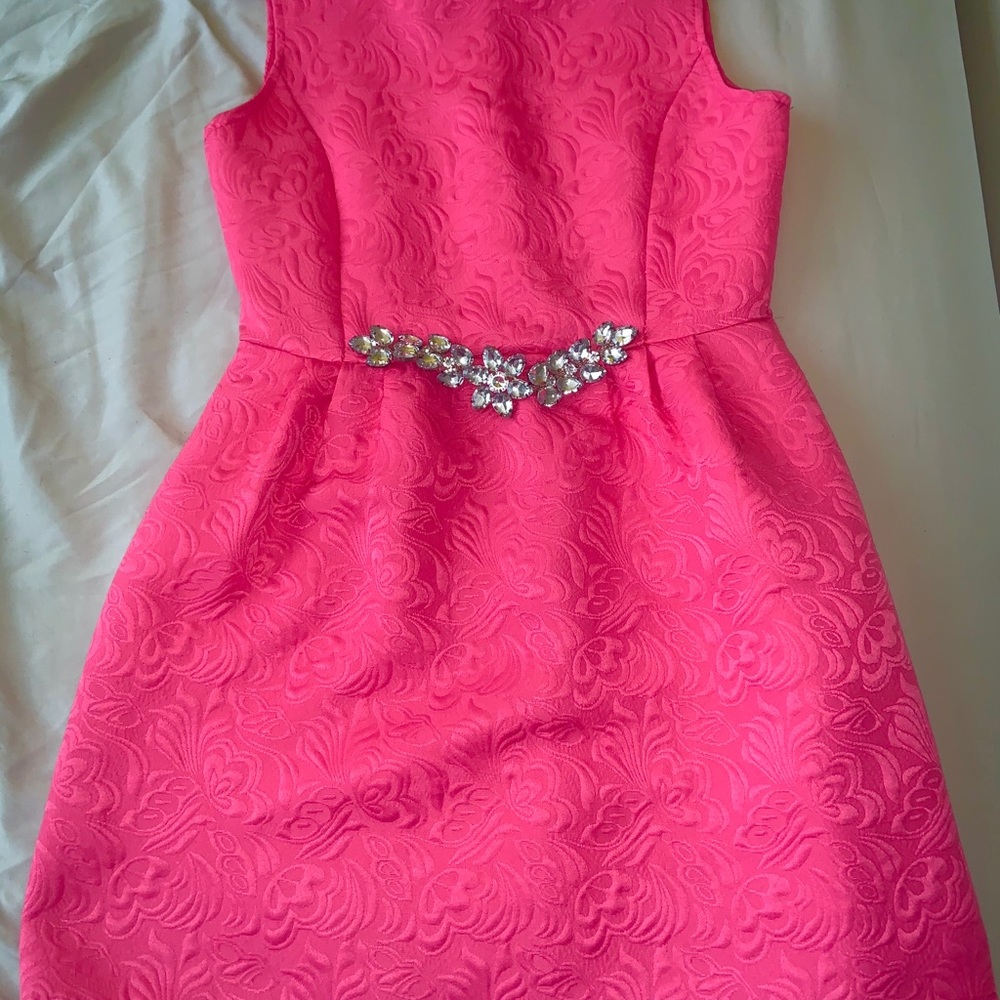 Hot pink casual wear pageant dress. M but fits S - Picture 1 of 5